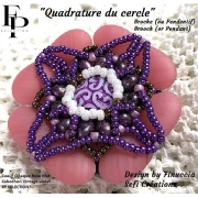 Cuenta de vidrio corazón 16x15 mm - Oro rosa opaco Splash Mat x1