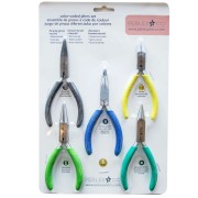 Juego de 5 pinzas para joyería de calidad profesional