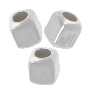 Cuentas cúbicas 2 mm - Plata 925 x10|raw }}