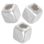 Cuentas cubo espejo 3 mm - Plata 925 x10|raw }}