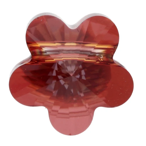PureCrystal Flor 5744 8 mm - Cristal Rojo Magma x1