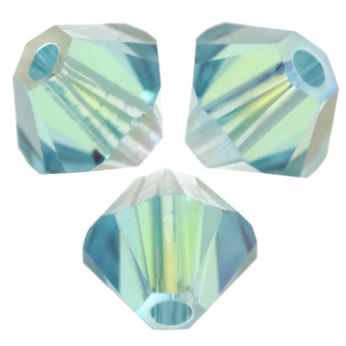 Tupías de cristal Swarovski 5328 de 4 mm - Light Turquoise Shimmer 2X x1440