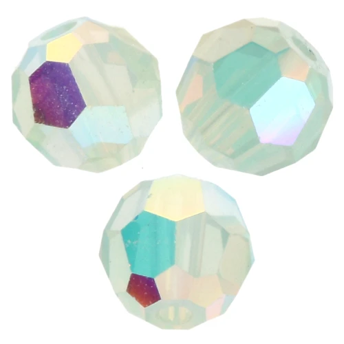 PureCrystal 5000 Cuentas redondas de 4 mm - Crisólito Ópalo AB 2X x20