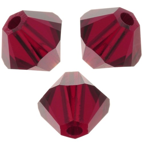 Tupías de cristal Swarovski 5328 de 4 mm - Siam x1440