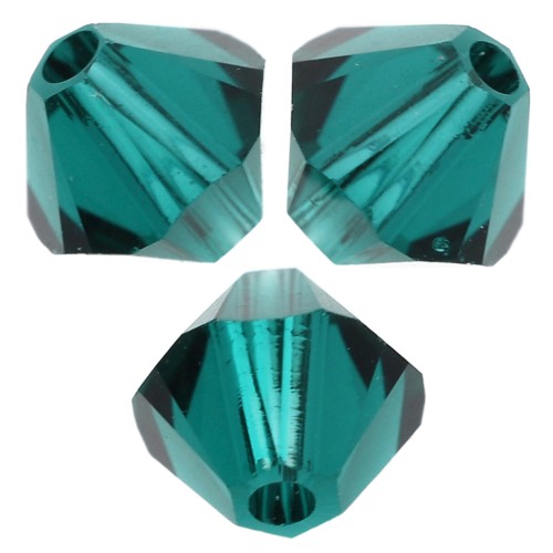 Tupías de cristal Swarovski 5328 de 4 mm - Esmeralda x1440