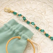 Tupías de cristal Swarovski 5328 de 3 mm - Esmeralda x1440