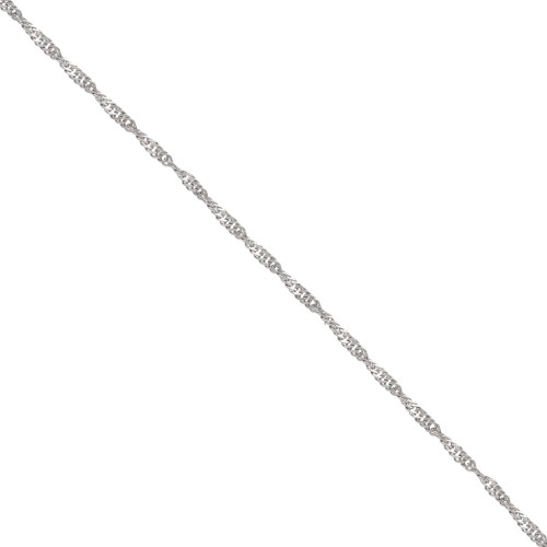 Cadena de malla Singapur 2 mm - Acero inoxidable 316L x50 cm