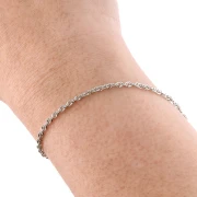 Cadena de malla Singapur 2 mm - Acero inoxidable 316L x50 cm