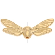 Cuenta alas de libélula 7x20 mm - Dorado con oro fino x1