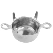 Engaste de garra para cabujón PureCrystal 1028/1088 8 mm - Plata x1