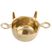 Engaste de garra para cabujón PureCrystal 1028/1088 8 mm - Oro x1