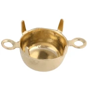 Engaste de garra para cabujón PureCrystal 1028/1088 8 mm - Oro x1