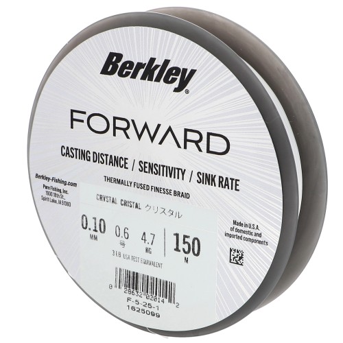 Fil Forward - Trenza fina ultra resistente y flexible 0,10 mm (3LB) - Crystal x150m