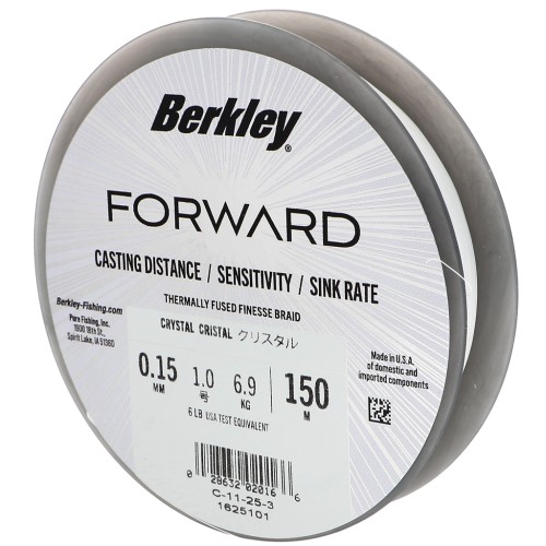 Fil Forward - Trenza fina ultra resistente y flexible 0,15 mm (6LB) - Crystal x150m