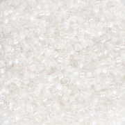 Miyuki Delica 11/0 DB0052 - Cristal AB con vetas en tono melocotón pálido x 100 g