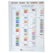 Carta de colores de las cuentas Miyuki Rocalla 8/0 (n.º 865/R/1-2) - Láminas 1 y 2