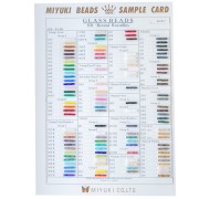 Carta de colores de las cuentas Miyuki Rocalla 8/0 (n.º 865/R/1-2) - Láminas 1 y 2