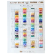 Carta de colores de las cuentas Miyuki Rocalla 6/0 (n.º 866/R/1-3) - Hojas 1, 2 y 3