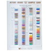 Carta de colores de las cuentas Miyuki Rocalla 6/0 (n.º 866/R/1-3) - Hojas 1, 2 y 3