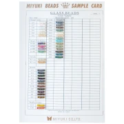Carta de colores de las cuentas Miyuki Rocalla 6/0 (n.º 866/R/1-3) - Hojas 1, 2 y 3