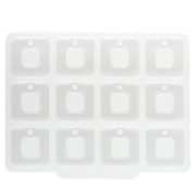 Molde de silicona Géa Creations para colgantes cuadrados huecos 20 mm