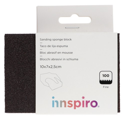 Taco de lijar de espuma de grano fino P100 10x7 cm x1