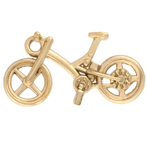 Colgante bicicleta 23x14 mm - Acero inoxidable 304 Oro x1