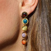 Pendientes redondos lisos 12 mm - Acero inoxidable 316L x2