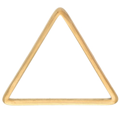 Anillas triangulares de montaje y tejido 13x15 mm - Acero inoxidable dorado 304L x10