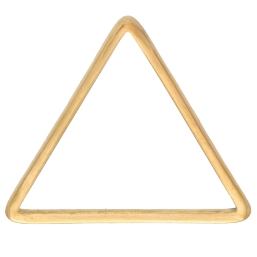 Anillas triangulares de montaje y tejido 13x15 mm - Acero inoxidable dorado 304L x10