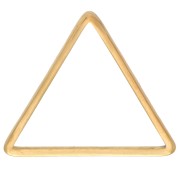 Anillo triangular de montaje y tejido 13x15 mm - Acero inoxidable 304L Oro x1|raw }}
