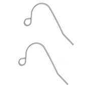 Ganchos para orejas de 13,5 mm - Acero inoxidable 316L x2