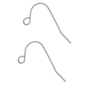 Ganchos para orejas de 13,5 mm - Acero inoxidable 316L x2