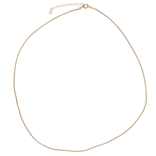 Collar cadena serpiente 1,3 mm - Acero inoxidable 304L Oro x43cm