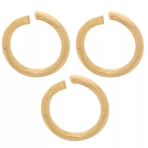 Anillas abiertas 5x0,7 mm - Acero inoxidable 304L dorado x10