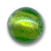 Redondas hoja de plata 17 mm Light Olivine x4|raw }}