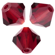 Cuentas «toupie» de Preciosa - Cuenta redonda de 6 mm - Vivid Siam x12