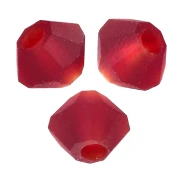 Cuentas «toupie» de Preciosa - Cuentas redondas de 3 mm - Vivid Siam Matt x30