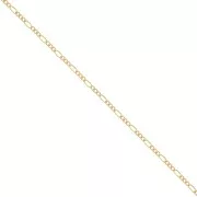 Cadena malla figaro (1x3) 1.5 mm Gold filled x50cm