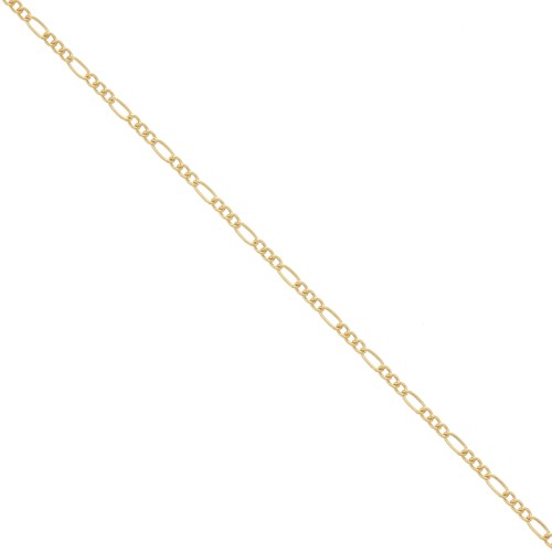Cadena malla figaro (1x3) 1.5 mm Gold filled x50cm