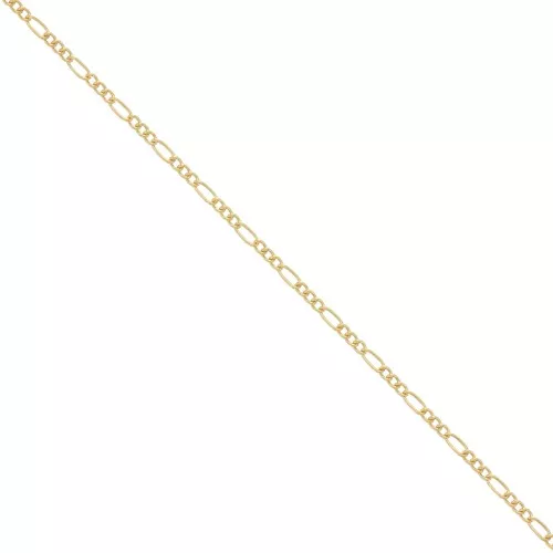 Cadena malla figaro (1x3) 1.5 mm Gold filled x50cm