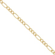 Cadena malla figaro (1x3) 1.5 mm Gold filled x50cm