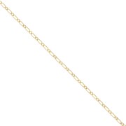 Cadena malla figaro (1x1) 1.6 mm Gold filled x50cm|raw }}
