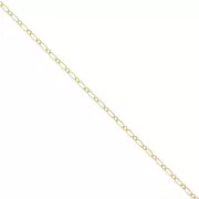 Cadena malla figaro (1x1) 1.6 mm Gold filled x50cm