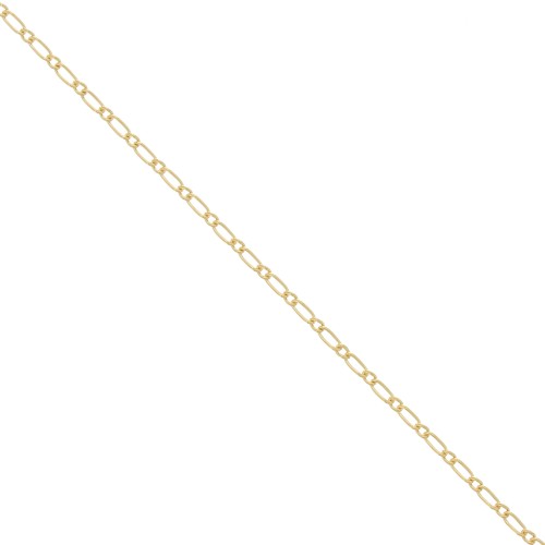 Cadena malla figaro (1x1) 1.6 mm Gold filled x50cm