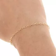 Cadena malla Forçat 2.7 mm Gold filled x50cm