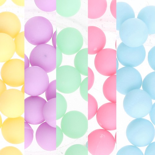 Regalo - Cuentas redondas sin agujero 6 mm - Colores de forma aleatoria x25