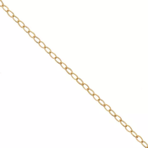 Cadena malla Forçat plana 1.3 mm Gold filled x50cm