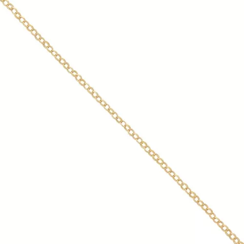 Cadena doble malla Forçat redonda1.6 mm Gold filled x50cm