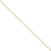 Cadena malla alternée (1x1) 2 mm Gold filled x50cm